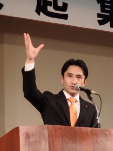 新潟県十日町市で演説会。野党統一候補の森ゆうこさんとともに訴え！頑張りましょう！！