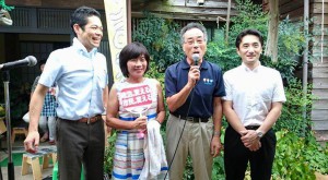 魚沼での集会のあと、上越市へ移動。毎年恒例の焼肉・納涼大会に参加しました！