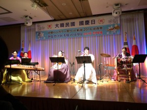 新潟市で「国慶日記念及び韓日ハンガウィ祭り」前夜祭に参加。あいさつさせていただきました。