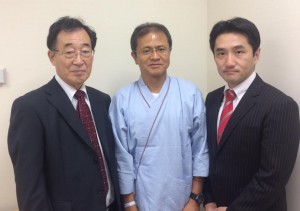 富山県で行動。まずは高橋わたる元・県知事候補のお見舞いです。