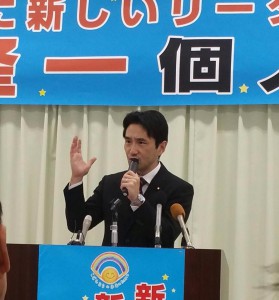 新潟県知事選挙の応援！新発田市で訴え。黒岩たかひろ・民進党県連代表も熱いエール！頑張ろう！！