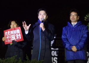 今年初めてのキンカン行動！原発ゼロの日本へ、頑張りましょう！！