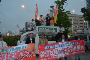 県知事選の応援で新潟へ。