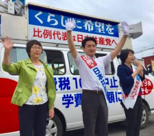 参院選3日目 長野県長野市で訴え