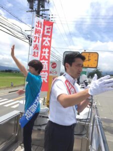 参院選9日目 長野県 辰野町、南箕輪村で訴え ／ 松本駅前 野党合同街宣