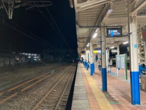 夜の柏崎駅