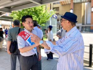 JR長野駅前街頭演説