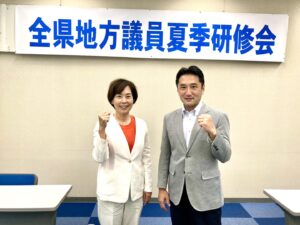 8/19　神奈川県の地方議員会議で能登半島地震の報告