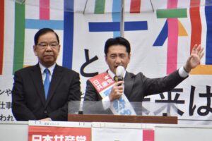 10/23　新潟県長岡市　志位議長を迎えて